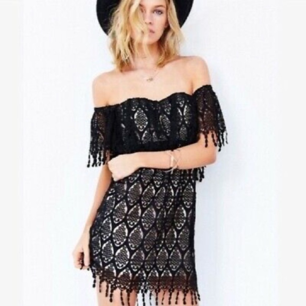 Stone Cold Fox Dress Iowa Mini Dress Black Size Small Like New Condition